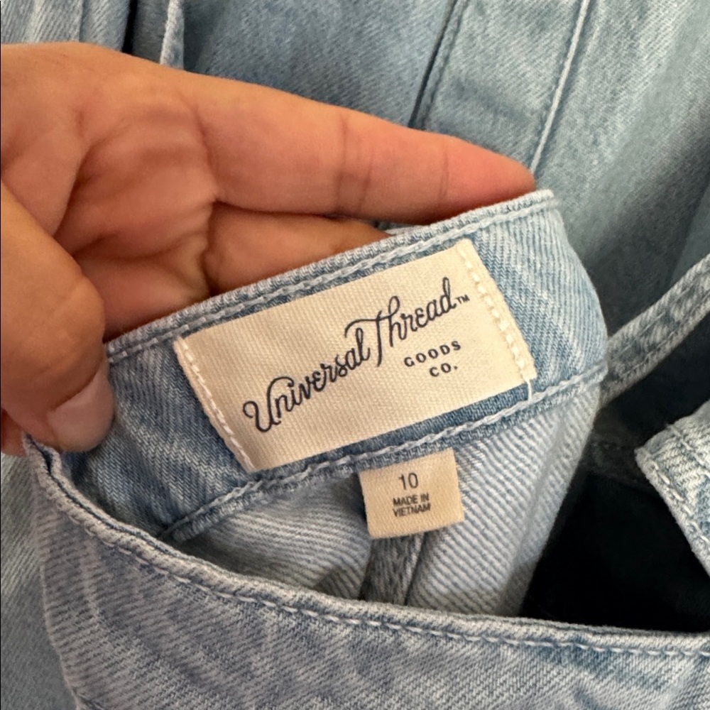 Universal Thread Light Blue Strapless Denim Dress - image 4